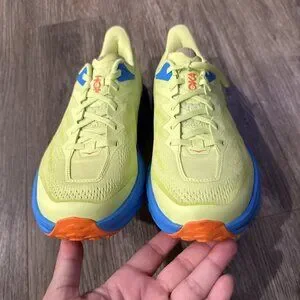 HOKA ONE ONE Speedgoat 5 Green Citrus 1123157-CGEP Trail Running Shoes 9 SAMPLE MEN main image 3